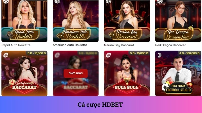 Cá cược tại HDBET chỉ với 3 bước đơn giản