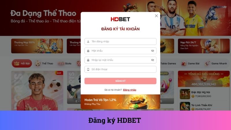 Đăng ký tài khoản thành viên đơn giản