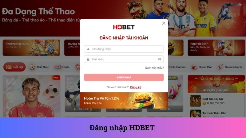 Đăng nhập tài khoản thành viên dễ dàng