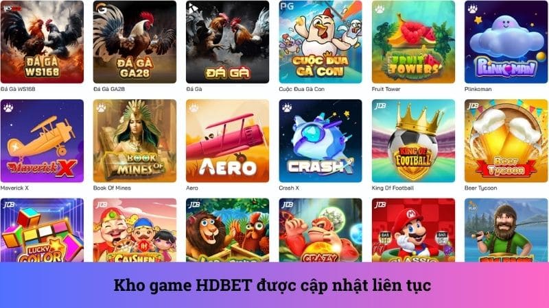 Nhà cái liên tục cập nhật game