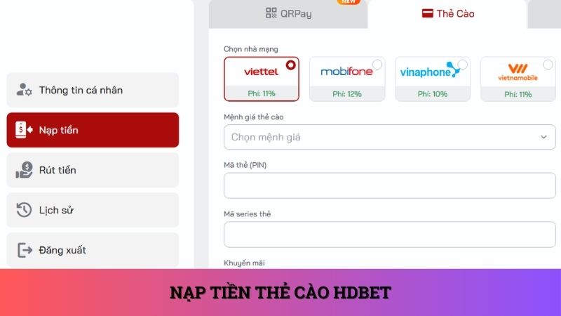 Chuyển tiền qua thẻ cào chỉ trong 3 bước