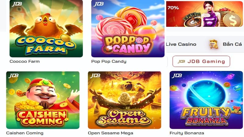 JDB Gaming là sảnh slots hàng đầu châu Á