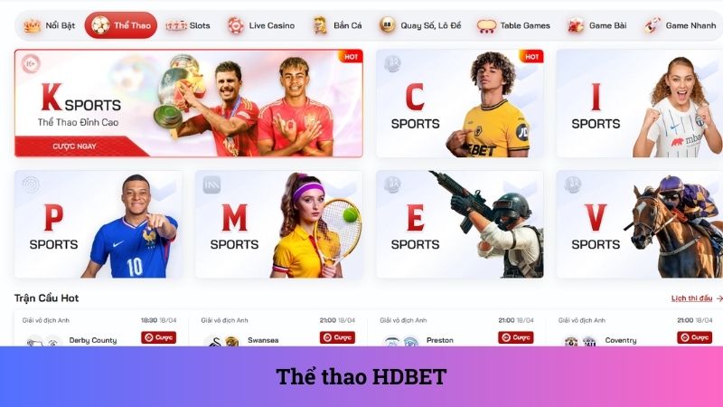 Cá cược thể thao là danh mục hấp dẫn tại nhà cái