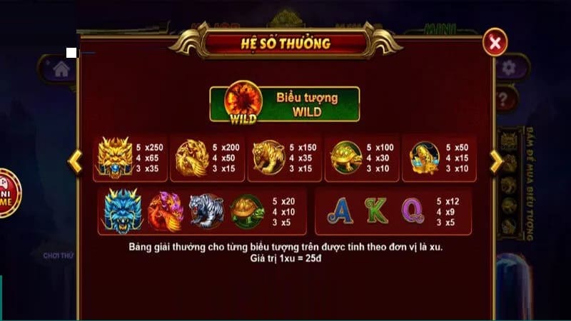 Các tính năng nổi bật của game Kho Báu Tứ Linh